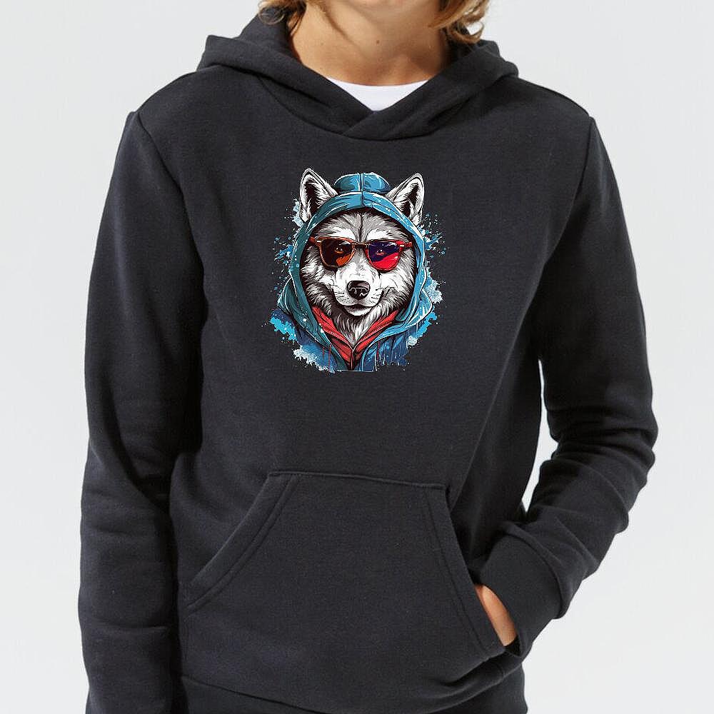 Детско ватирано худи с качулка (анурак)