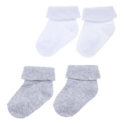 Бебешки чорапи 1 - сиви и бели