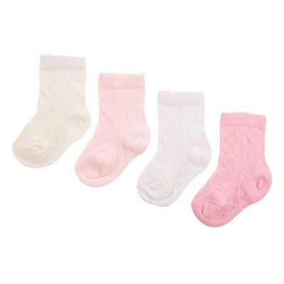 Бебешки чорапи 3 - розови