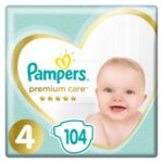 Pampers Бебешки пелени Premium Care S4 (9-14 кг.) 104 бр. 02.01881