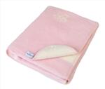 Babymatex Бебешко памучно одеяло Teddy 75x100 см розово