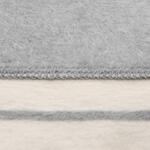 Zaffiro Памучно бебешко одеяло сиво/бяло Strips 75x100 см
