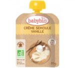 Baby Bio Млечен крем с грис и ванилия 6+ 85 гр.