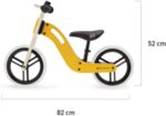 Kinderkraft Детско дървено колело за баланс Uniq Honey