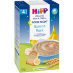 HiPP БИО млечна каша Лека нощ с банан и сухар 4+ 250 гр.