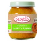 Baby Bio Зеленчуково пюре Морков и тиква 4+ 130 гр.