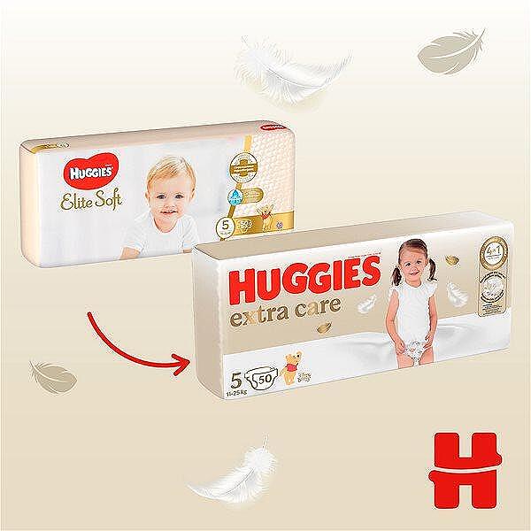 Huggies Бебешки пелени Elite Soft р-р 5 (15-22 кг.) 50 бр.