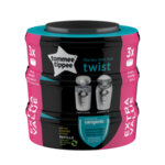 Tommee Tippee Комплект 3 бр. резервни касети за хигиенен кош Twist & Click TT.0157