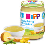 HiPP Бебешко пюре Зеленчукова супа с пиле 6+ 190 гр.