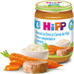 HiPP Пюре Ориз с моркови и телешко 4+ 190 гр.