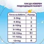 Pufies Бебешки пелени Sensitive р-р 4+ (10-15 кг.) 52 бр.