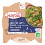 Babybio Био меню със зеленчуци, пащърнак и булгур 12+ 230 гр.