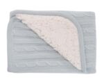 Kikkaboo Плетено памучно бебешко одеяло с шерпа Mint 31103010041