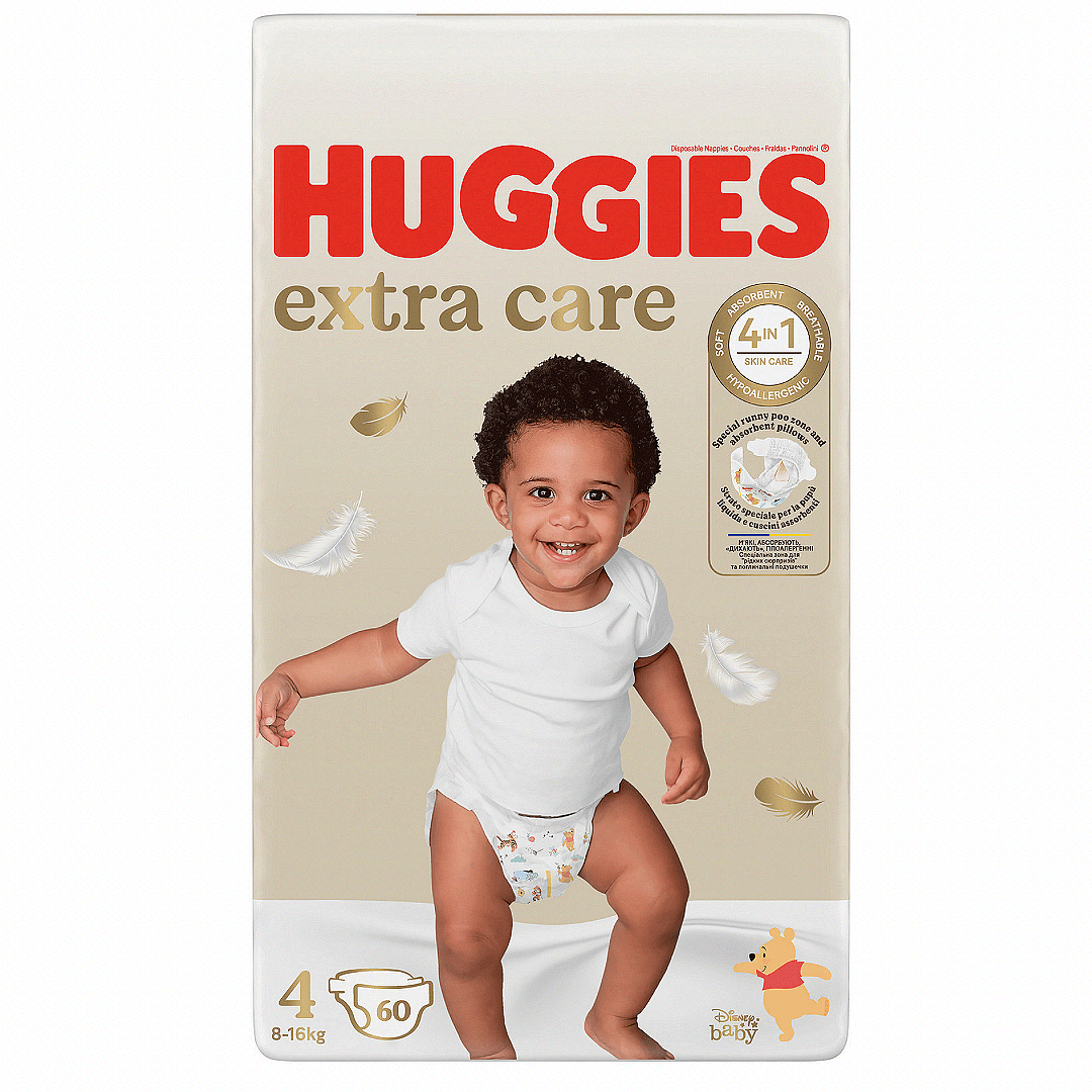 Huggies Бебешки пелени Elite Soft р-р 4 (8-14 кг.) 60 бр.