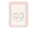 Kikkaboo Супер меко бебешко одеяло Love Pingus 80/110 см розово