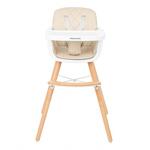 Kikkaboo Дървен стол за хранене Woody Beige 31004010081