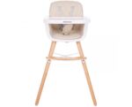 Kikkaboo Дървен стол за хранене Woody Beige 31004010081