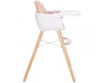 Kikkaboo Дървен стол за хранене Woody Pink 31004010083