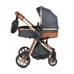 Moni Комбинирана детска количка 2в1 Alma черен