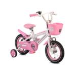 Moni Детски велосипед 12" със светеща рамка 1290 розов