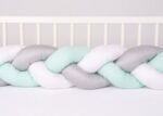 Babymatex Ограничител-обиколник за легло 200 см (бял-сив-зелен) 0357-1-42-33