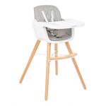 Kikkaboo Дървен стол за хранене Woody Grey 31004010082