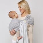 Zaffiro Слинг за новородено Hug me Karton Graphite fern