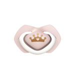 Canpol Бебешка силиконова залъгалка Royal Baby (0-6 м.) розова 22/650