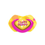 Canpol Бебешка силиконова залъгалка Neon Love (6-18 м) розова 2 бр. 22/653