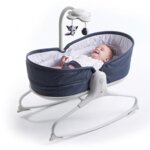 Tiny Love Бебешки музикален шезлонг 3в1 Rocker Napper Denim 0м+