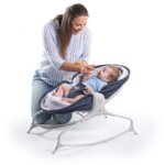 Tiny Love Бебешки музикален шезлонг 3в1 Rocker Napper Denim 0м+