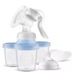 Philips Avent Ръчна помпа за изцеждане на кърма Natural Motion с контейнери VIA 0562