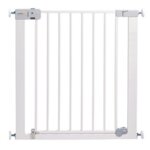 Safety 1st Универсална метална преграда за врата с механизъм за автоматично заключване бяла
