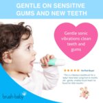 Brush-baby Първа четка за зъби за бебета 0-18м зелена 2526-Copy