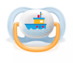 Philips Avent Ортодонтични залъгалки Ultra Air Happy (0-6 м.) надпис/лодкан 2 бр.