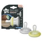Tommee Tippee Ортодонтична залъгалка Breast Like Night 0-6 м. 2бр TT.0207