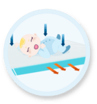 AirCuddle Непромокаем протектор за матрак TOP SAFE с дишаща 3D структура 30х70 см