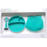 Minikoioi Комплект за хранене Feeding Set 100% силикон 6 м+ Green