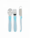 Twistshake Прибор за хранене от неръждаема стомана 12м+ сини