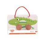 Tooky Toy Дървена играчка за дърпане Crocodile TKC265