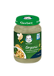 Gerber Organic Бебешко пюре Карфиол и броколи с пилешко и булгур 11+м 190гр