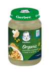 Gerber Organic Бебешко пюре Карфиол и броколи с пилешко и булгур 11+м 190гр