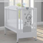 Bambino Casa Комплект бебешко легло + скрин с пуш механизми Fiori grigio 2191