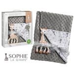 SophieLaGirafe Сет със Софи жирафчето и ултра-меко, двустранно одеяло