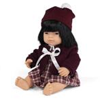 Miniland Кукла с рокля и шапка 38 см Baby Doll 31206
