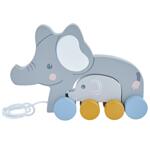 Bieco Дървена играчка за дърпане Слончета 24330031