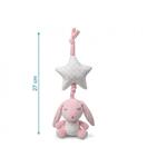 KioKids Бебешка музикална играчка Зайче 27 см. розов 2482