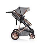 Moni Комбинирана детска количка Polly 3 в 1 розова 108614-Copy
