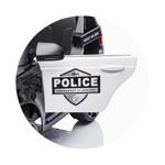Chipolino Електрически джип Полиция черен ELJPOL02201BL