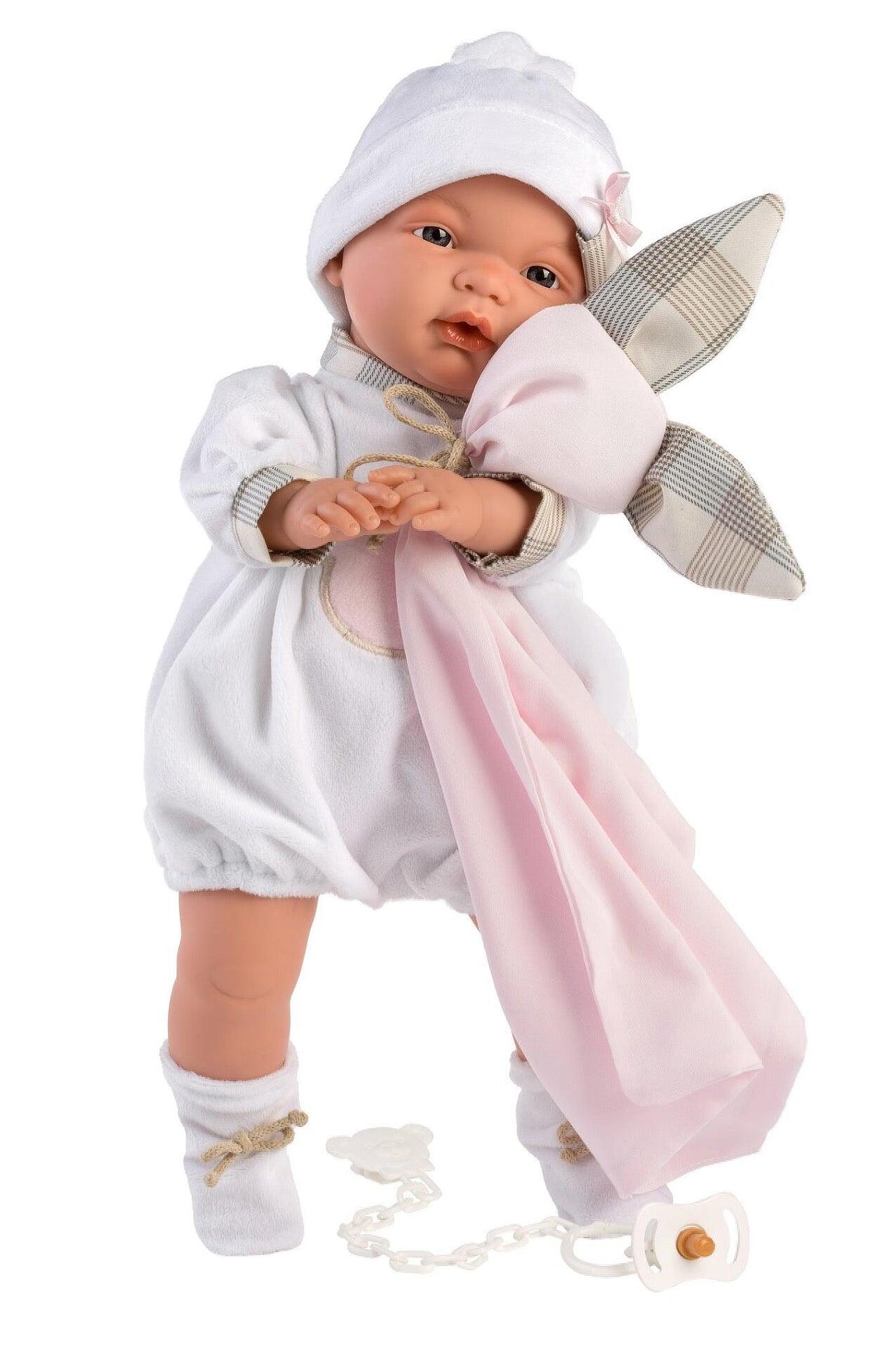Llorens Плачеща детска кукла новородено Joelle с аксесоари 38 см.